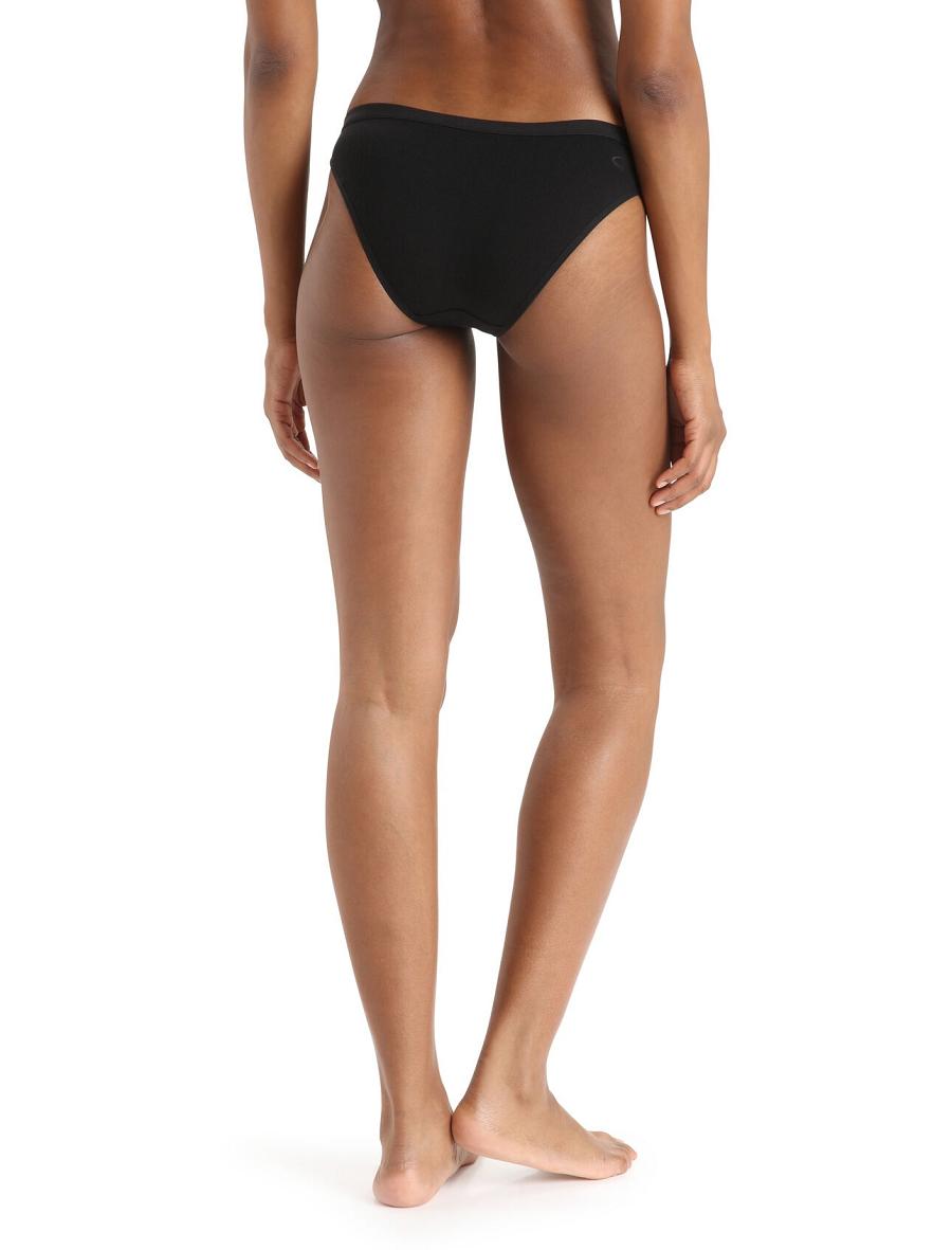 Sous Vêtement Icebreaker Merino Siren Bikini Briefs 3 Pack Femme Noir | FR 1692FDNM